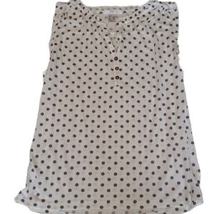 Lascana for Venus Sleeveless Dot Top sz L